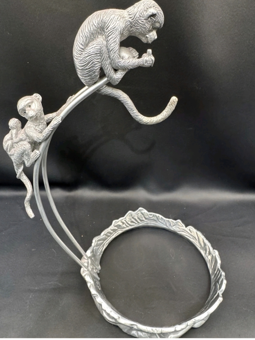 Arthur Court Silver Monkey Banana Holder Hollywood Regency *no Bowl